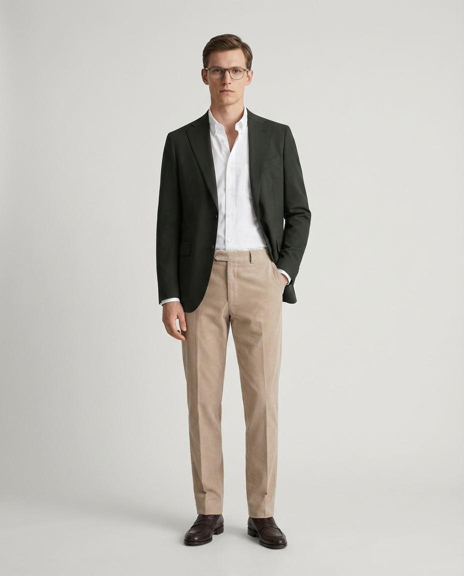 Men's Tailored Studio Editorial — example 1 (fashion, AI generation on Cheeppy)