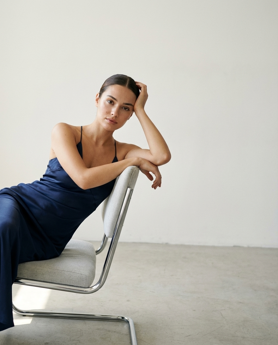 Timeless studio elegance for premium catalogs — example 1 (fashion, AI generation on Cheeppy)