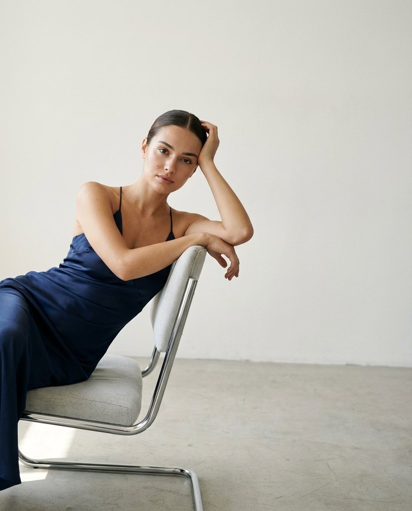 Timeless studio elegance for premium catalogs — example 1 (fashion, AI generation on Cheeppy)