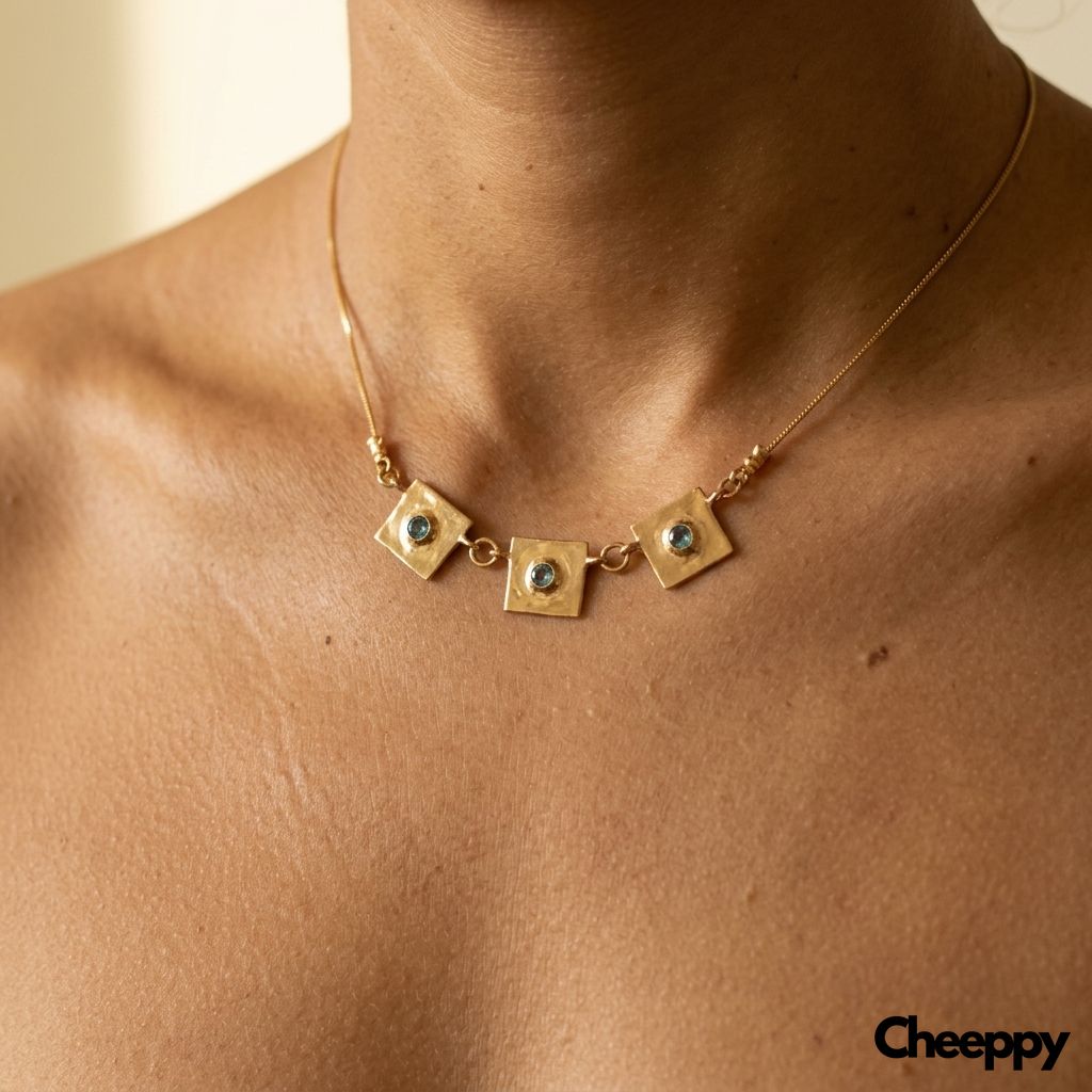 Golden Hour Minimal — example 2 (jewelry, AI generation on Cheeppy)