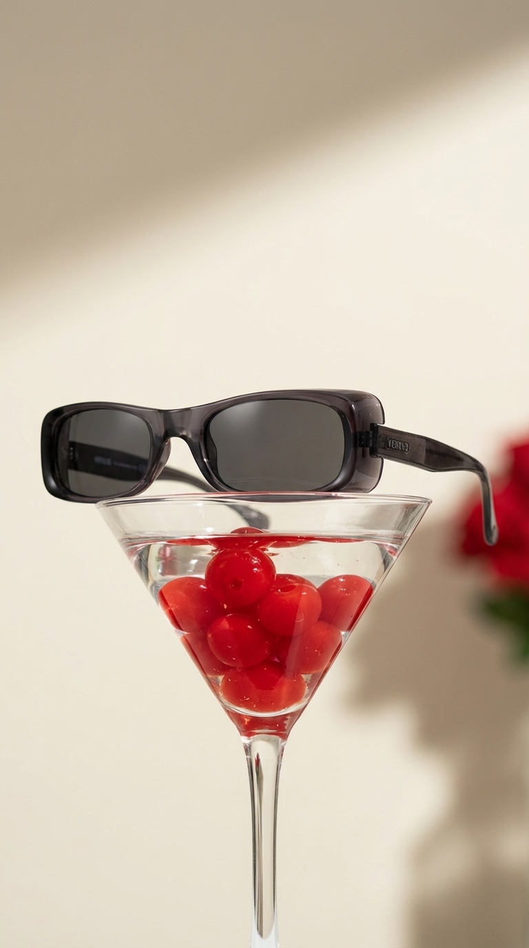 Editorial Still-Life Sunglasses Shot — example 1 (fashion, AI generation on Cheeppy)