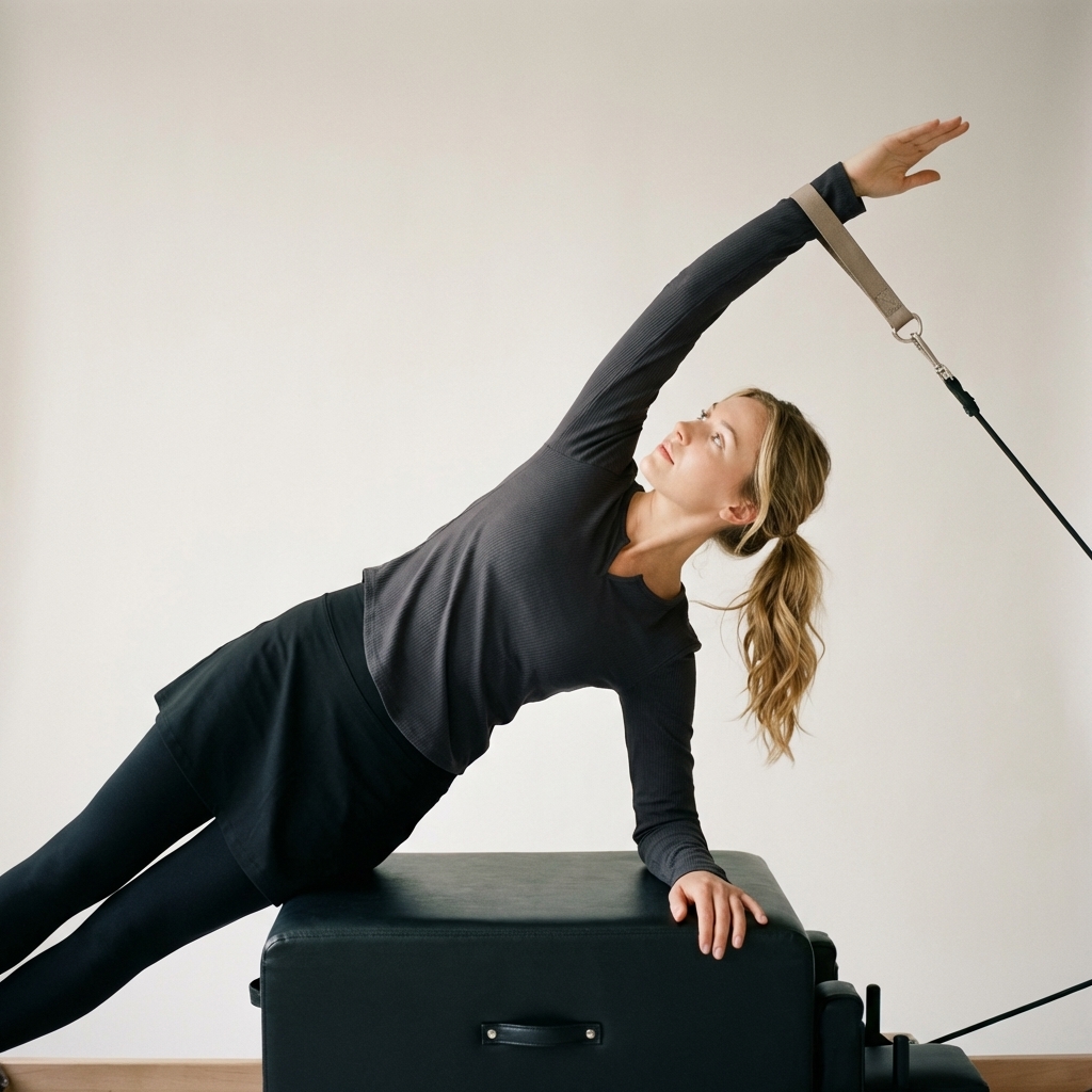 Pilates Editorial — example 2 (fashion, AI generation on Cheeppy)
