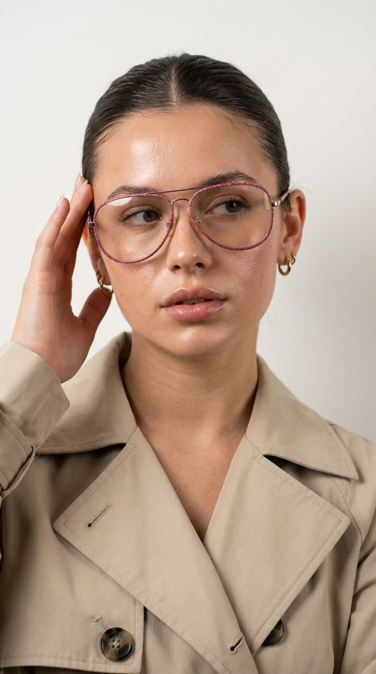 Minimal chic portrait sunglasses — example 1 (fashion, AI generation on Cheeppy)