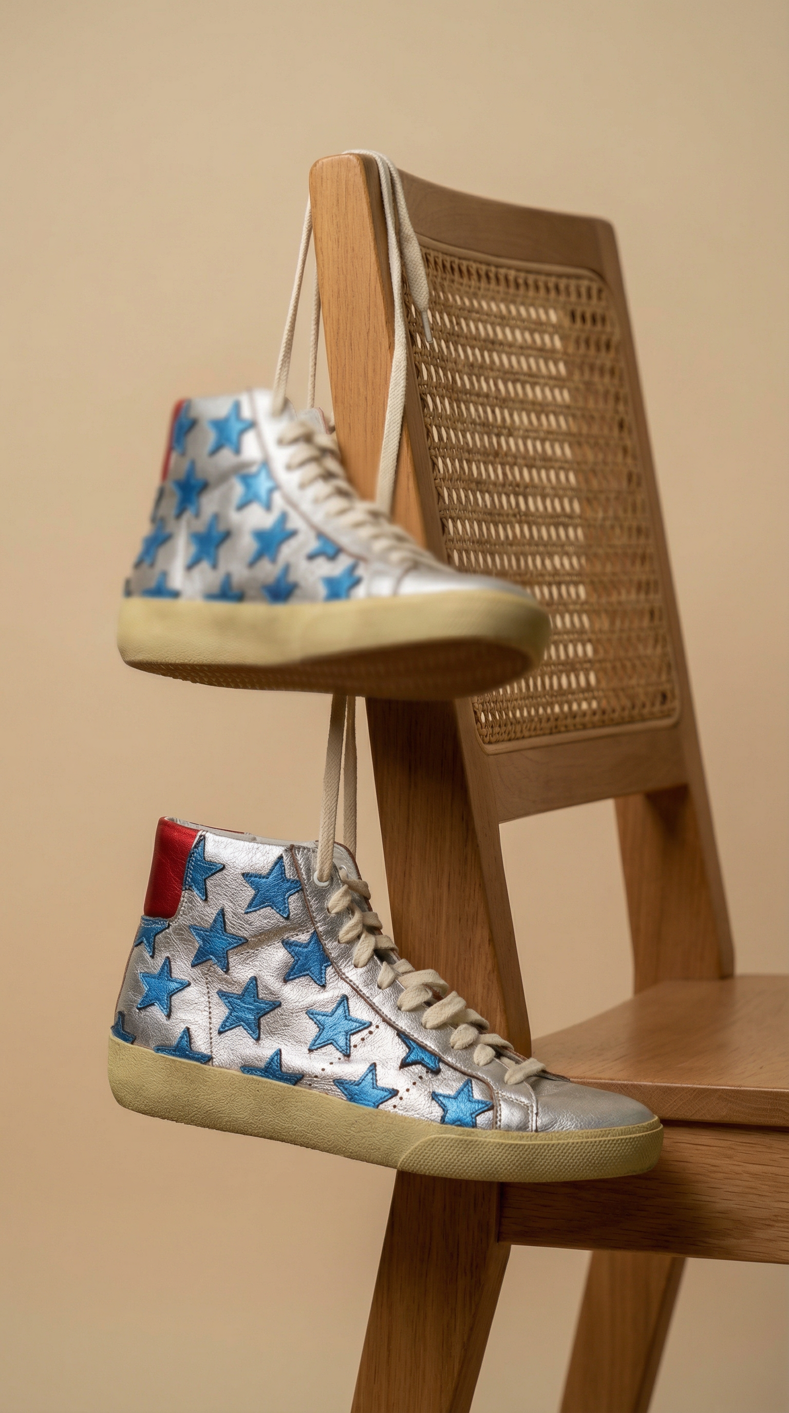 Warm Minimal Sneaker Studio — example 1 (fashion, AI generation on Cheeppy)