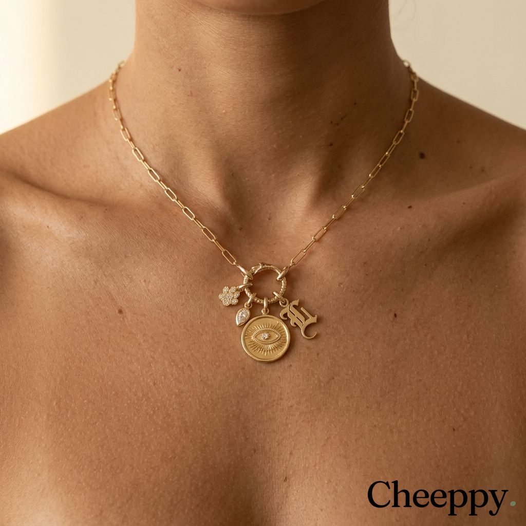 Golden Hour Minimal — example 1 (jewelry, AI generation on Cheeppy)