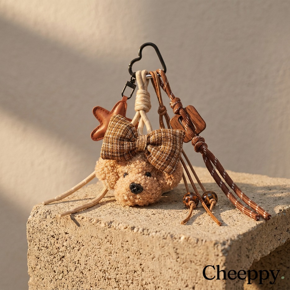 Sunlit straw bag on stone pedestal — example 1 (fashion, AI generation on Cheeppy)