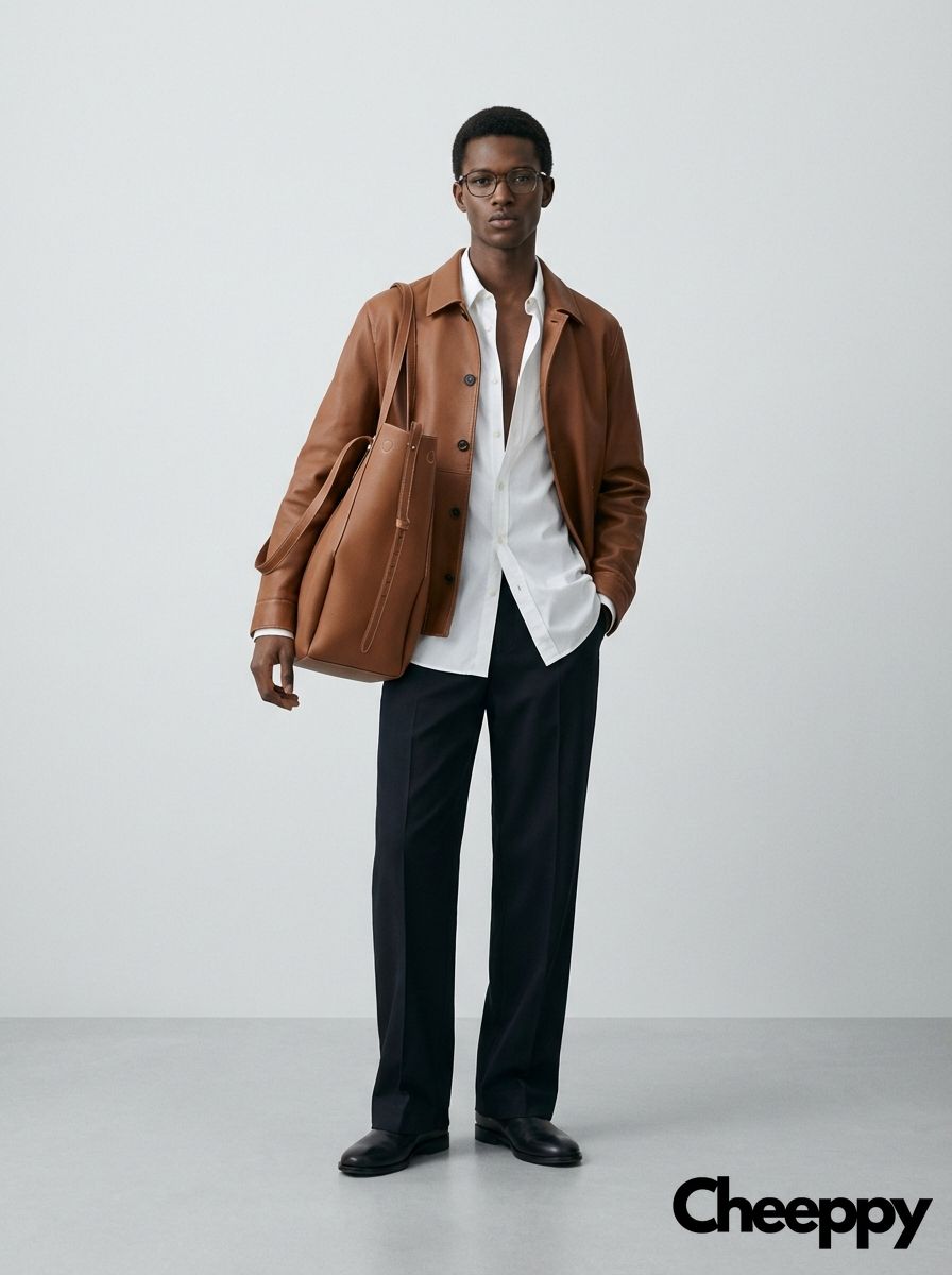 Men's Tailored Studio Editorial — example 4 (fashion, AI generation on Cheeppy)