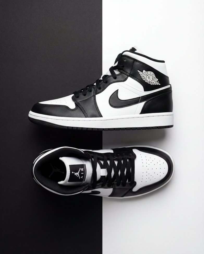 Split Background Sneaker Showcase — example 4 (fashion, AI generation on Cheeppy)
