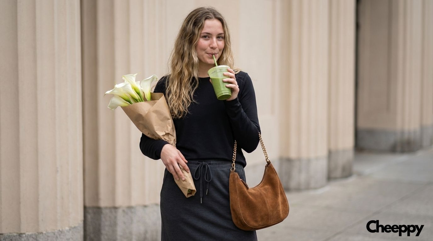 Green Smoothie Street Athleisure — example 2 (fashion, AI generation on Cheeppy)
