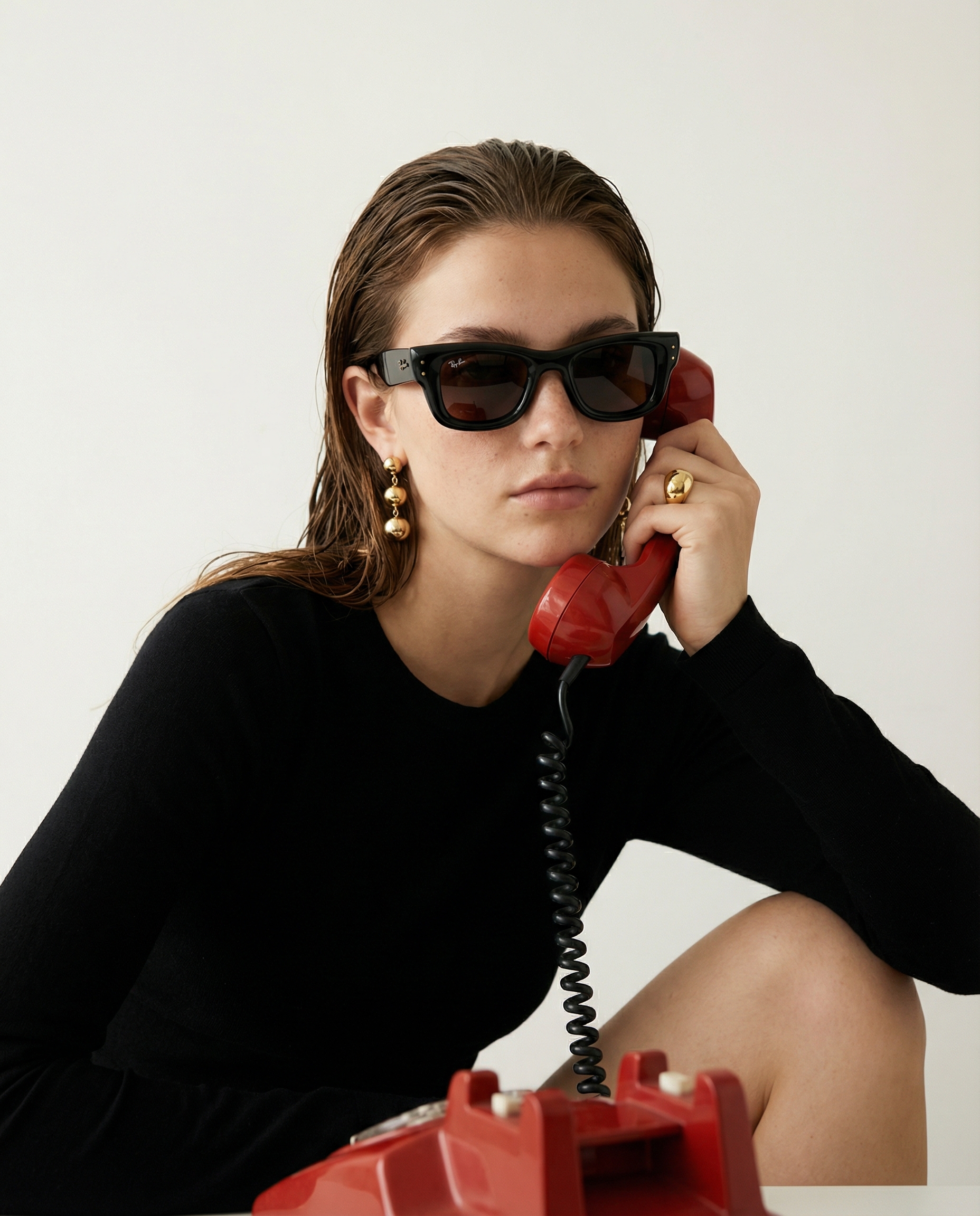 Retro studio sunglasses editorial — cover image, fashion style by lktokb