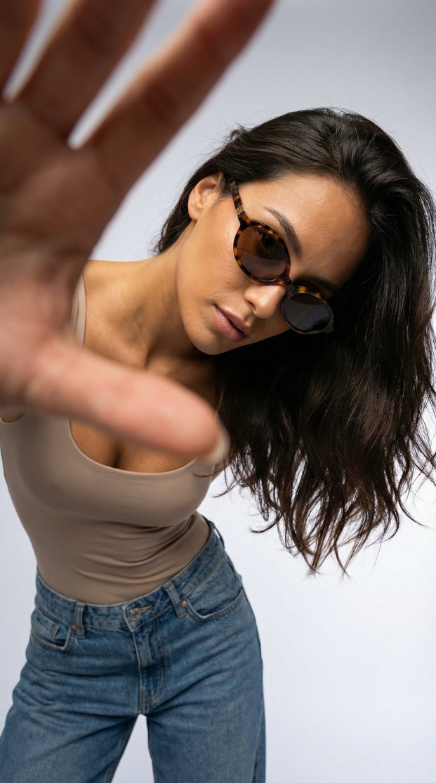 Bold studio sunglasses close-up — cover image, fashion style by Adi Vinogradov
