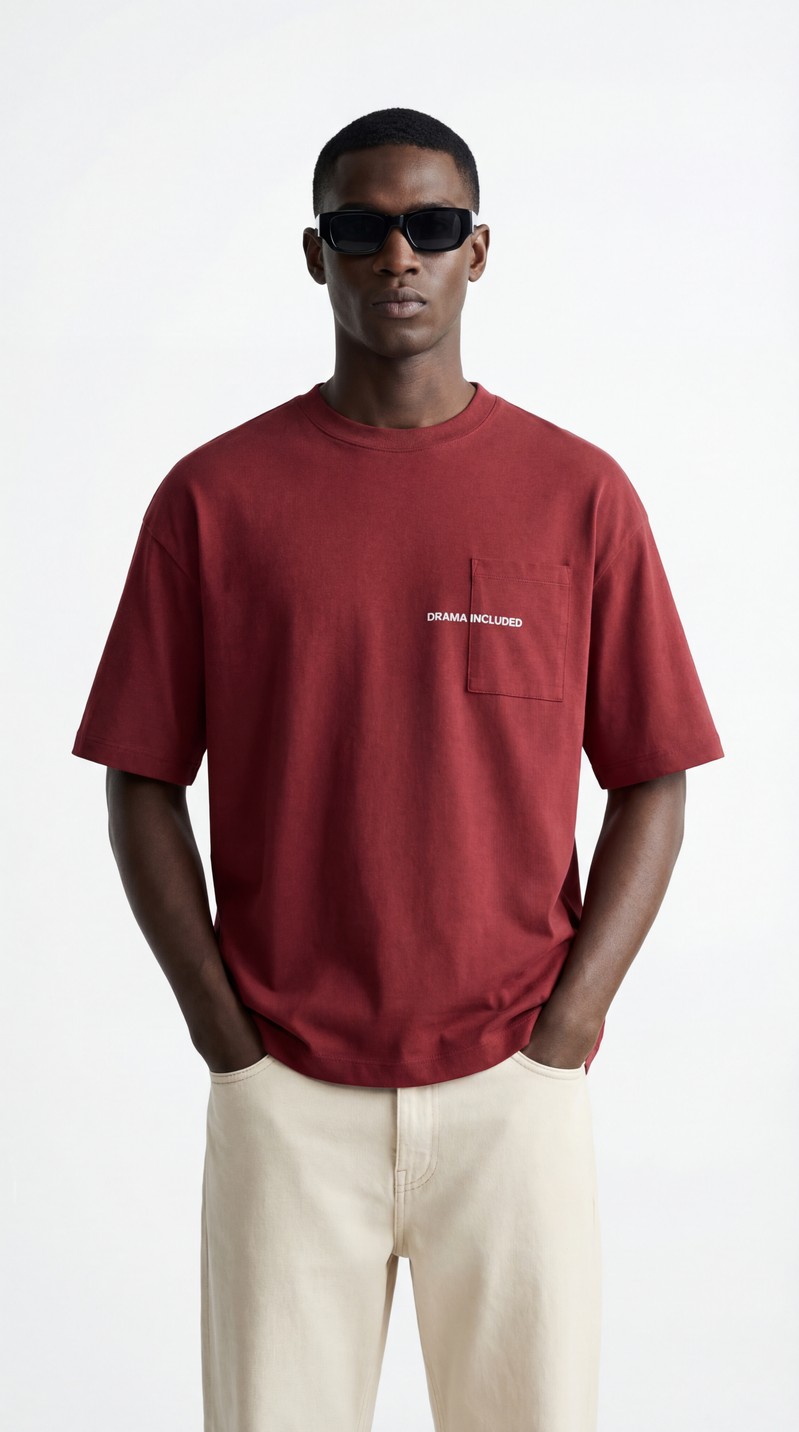 Clean Tee Portrait — cover image, fashion style by ashcreates