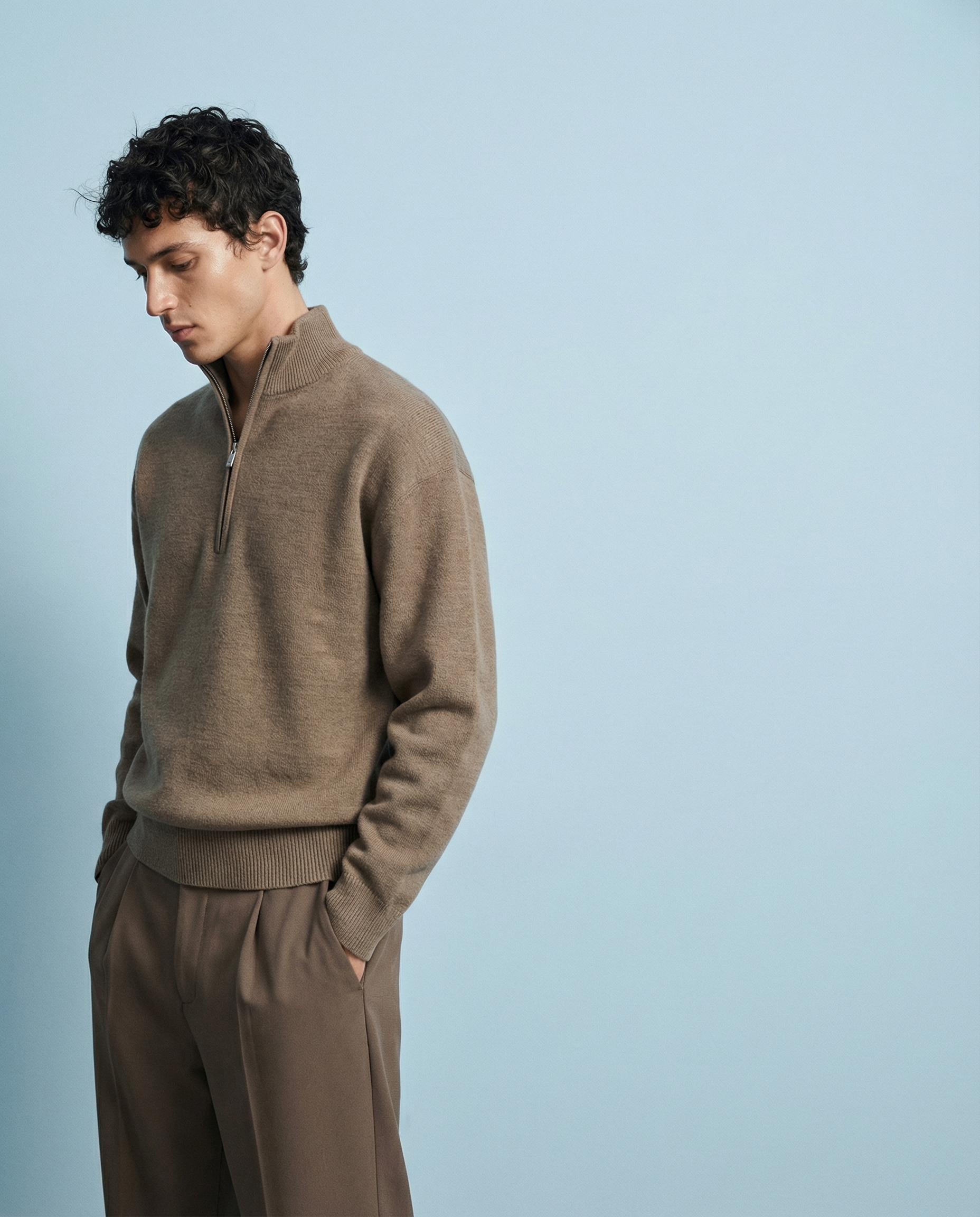 Quiet luxury minimalism for premium knitwear and tailored pants — cover image, fashion style by emmarstudio