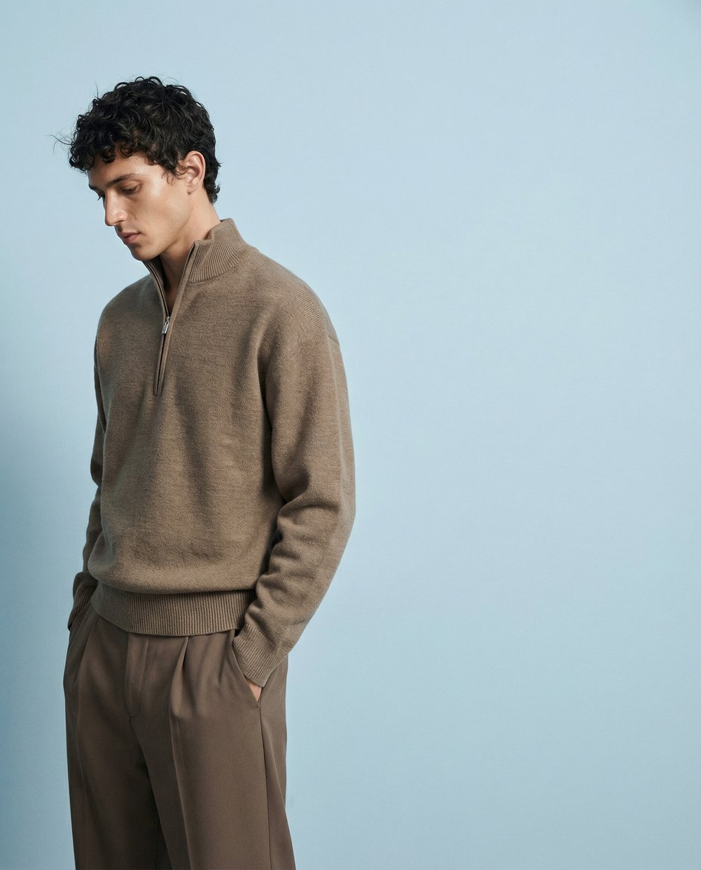 Quiet luxury minimalism for premium knitwear and tailored pants — cover image, fashion style by emmarstudio